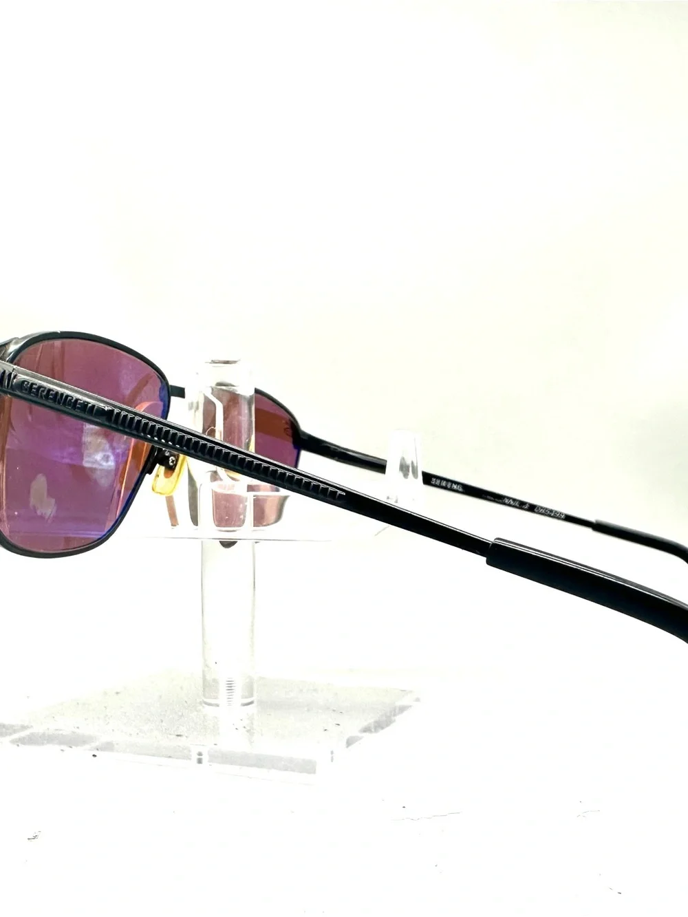 Serengeti Millennium DR5499 Sunglasses Black Metal Frame Brown Drivers Lens Flaw